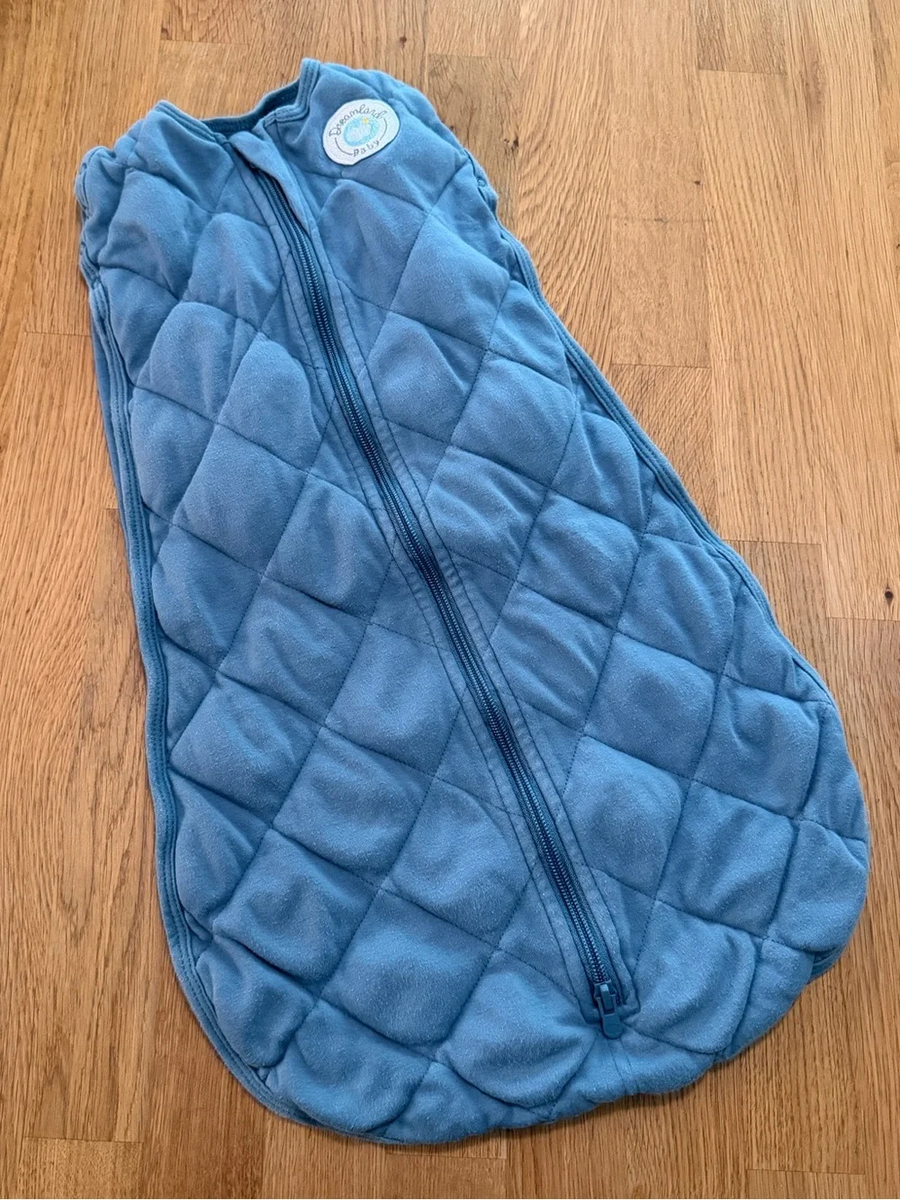 Dreamland Baby 0-6 MONTHS Blue Weighted Swaddle Sleep Sack
